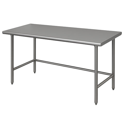 Advance Tabco TVLG-245 60" 14 ga Work Table w/ 304 Series Stainless Flat Top-cityfoodequipment.com