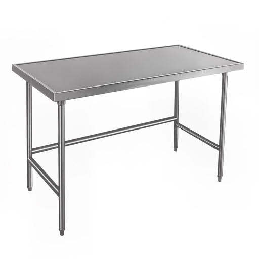 Advance Tabco TVLG-484 48" 14 ga Work Table w/ 304 Series Stainless Flat Top-cityfoodequipment.com