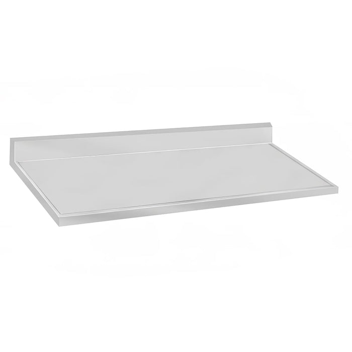 Advance Tabco VCTF-240 Countertop - 5" Backsplash, 25" x 30", 16 ga 304 Stainless, Satin Finish-cityfoodequipment.com
