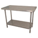 Advance Tabco VSS-303 36" 14 ga Work Table w/ Undershelf & 304 Series Stainless Flat Top-cityfoodequipment.com