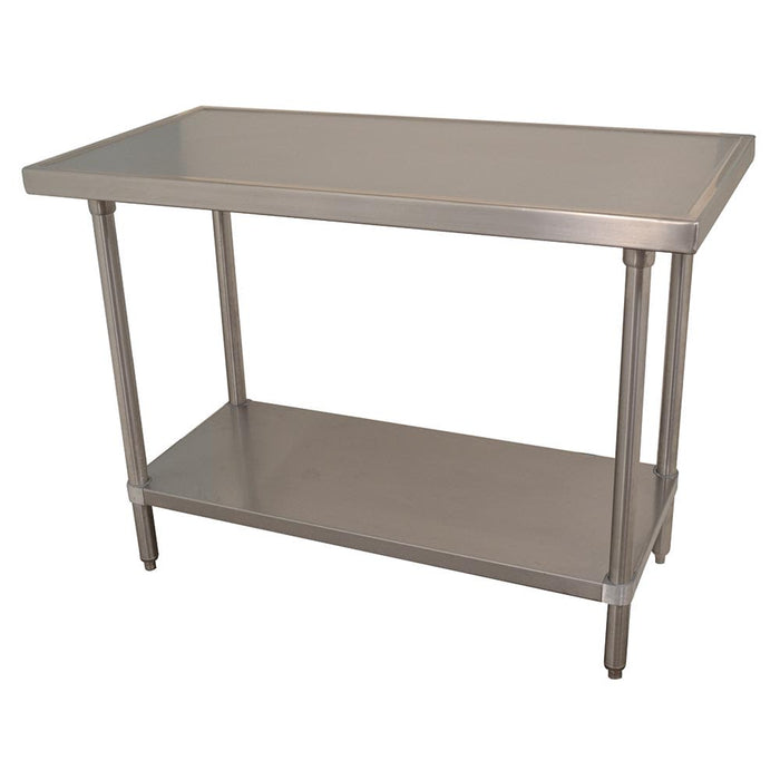 Advance Tabco VSS-363 36" 14 ga Work Table w/ Undershelf & 304 Series Stainless Flat Top-cityfoodequipment.com