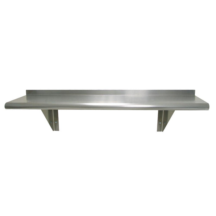 Advance Tabco WS-15-72 Solid Wall Mounted Shelf, 72"W x 15"D, Stainless-cityfoodequipment.com