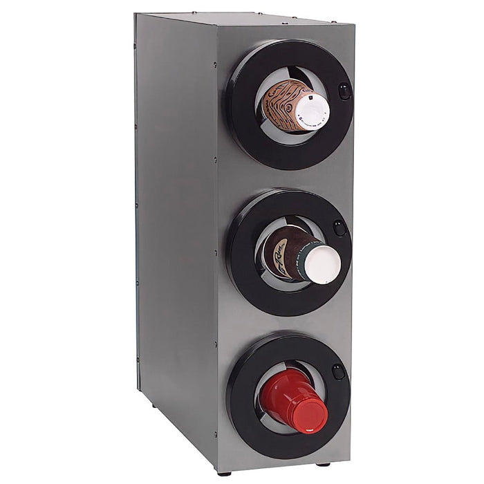 Antunes DACS-30 Cup Dispenser, Cabinet, (3) Compartment, All Cup Types-cityfoodequipment.com