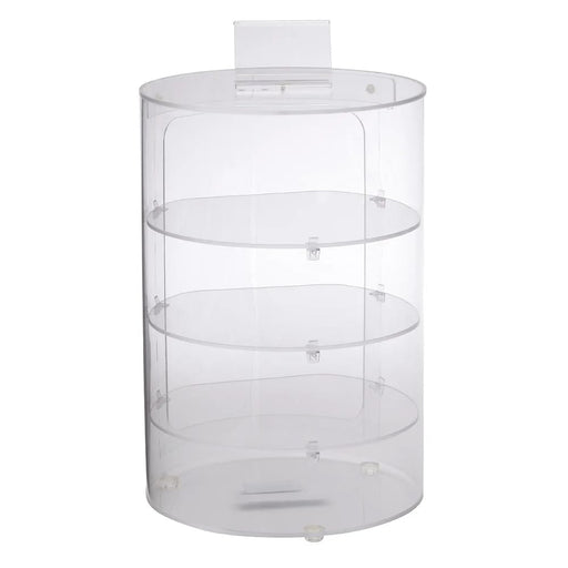 Antunes DC-12C-9500716 3 Tier Round Pastry Display Case W/ Rear Door- Vinyl, Clear-cityfoodequipment.com