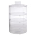 Antunes DC-12C-9500716 3 Tier Round Pastry Display Case W/ Rear Door- Vinyl, Clear-cityfoodequipment.com