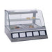Antunes DCH-200 30 1/4" Full Service Countertop Heated Display Case - (2) Shelves, 120v-cityfoodequipment.com