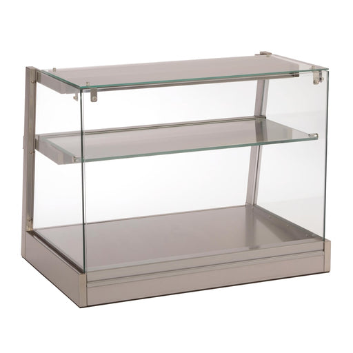 Antunes DCH-800-9500650 35 3/4" Full Service Countertop Heated Display Case - (2) Shelves, 120v-cityfoodequipment.com