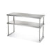 Arctic Air 64906K Double Table Mount Overshelf, 22 Ga Stainless, 18" X 48"-cityfoodequipment.com
