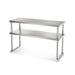 Arctic Air 64907K Double Table Mount Overshelf, 22 Ga Stainless, 18" X 60"-cityfoodequipment.com