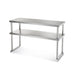 Arctic Air 64908K Double Table Mount Overshelf, 22 Ga Stainless, 18" X 72"-cityfoodequipment.com