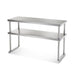 Arctic Air 64914K Double Table Mount Overshelf, 22 Ga Stainless, 18" X 71"-cityfoodequipment.com