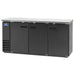 Arctic Air ABB72 73" Bar Refrigerator - 3 Swinging Solid Doors, Black, 115v-cityfoodequipment.com