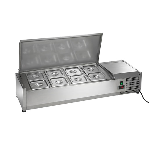 Arctic Air ACP48 47 1/4" Countertop Refrigerated Prep Rail - Hinged Lid-cityfoodequipment.com