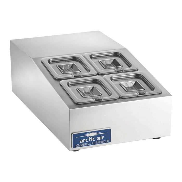 Arctic Air ACP4SQ 15" Countertop Refrigerated Prep Rail - Hinged Lid-cityfoodequipment.com