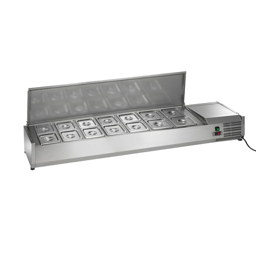Arctic Air ACP63 63" Countertop Refrigerated Prep Rail - Hinged Lid-cityfoodequipment.com