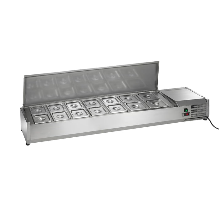 Arctic Air ACP63 63" Countertop Refrigerated Prep Rail - Hinged Lid-cityfoodequipment.com