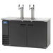 Arctic Air ADD60R-2 61" Kegerator Beer Dispenser W/ (2) Keg Capacity - (2) Columns, Black, 115v-cityfoodequipment.com