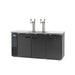 Arctic Air ADD72R-2 73" Kegerator Beer Dispenser W/ (2) Keg Capacity - (2) Columns, Black, 115v-cityfoodequipment.com