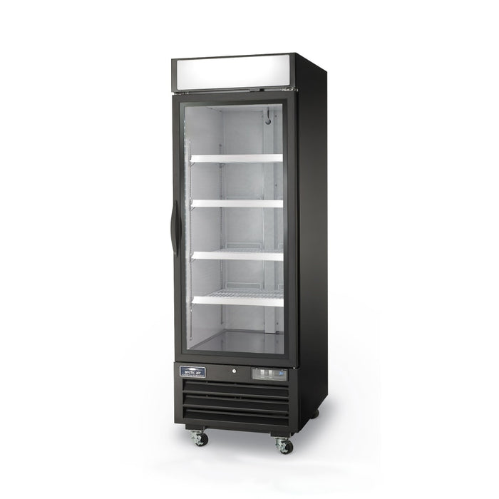 Arctic Air AFGDM23 27" One Section Display Freezer W/ Swing Door - Bottom Mount Compressor, Black, 115v-cityfoodequipment.com