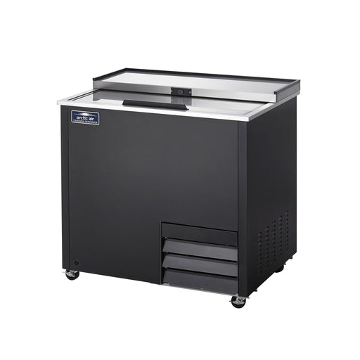 Arctic Air AGF36 1 Section Glass Chiller w/ 70 Mug Capacity - Black, 115v-cityfoodequipment.com