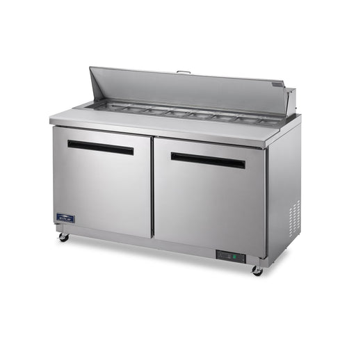 Arctic Air AMT60R 61" Mega Top Sandwich/ Salad Prep Table W/ Refrigerated Base, 115v-cityfoodequipment.com