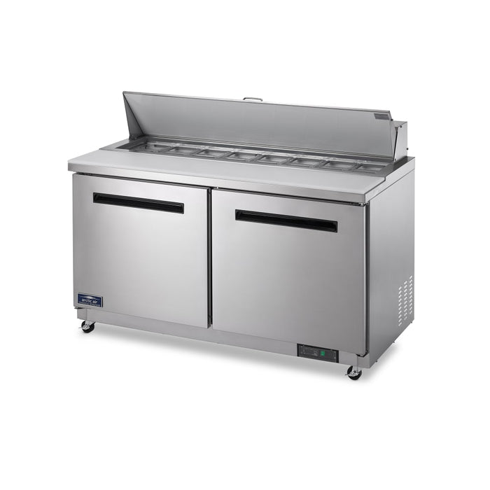 Arctic Air AMT60R 61" Mega Top Sandwich/ Salad Prep Table W/ Refrigerated Base, 115v-cityfoodequipment.com