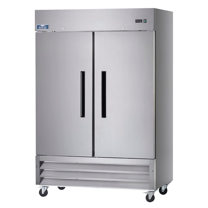 Arctic Air AR49 54" Two Section Reach In Refrigerator, (2) Left/Right Hinge Solid Doors, 115v-cityfoodequipment.com