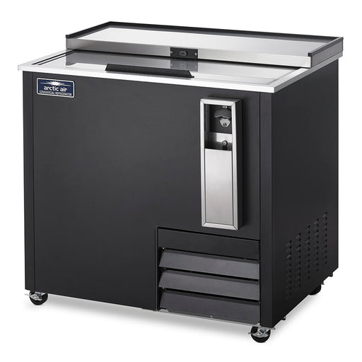 Arctic Air AUB36R 37" Forced Air Bottle Cooler - Holds (264) 12 oz Bottles, Black, 115v-cityfoodequipment.com