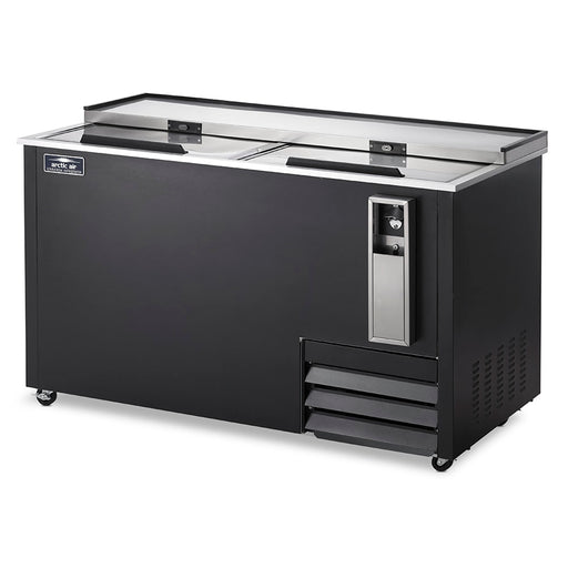 Arctic Air AUB65R 64 1/2" Forced Air Bottle Cooler - Holds (528) 12 oz Bottles, Black, 115v-cityfoodequipment.com