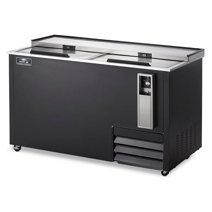 Arctic Air AUB65R 64 1/2" Forced Air Bottle Cooler - Holds (528) 12 oz Bottles, Black, 115v-cityfoodequipment.com