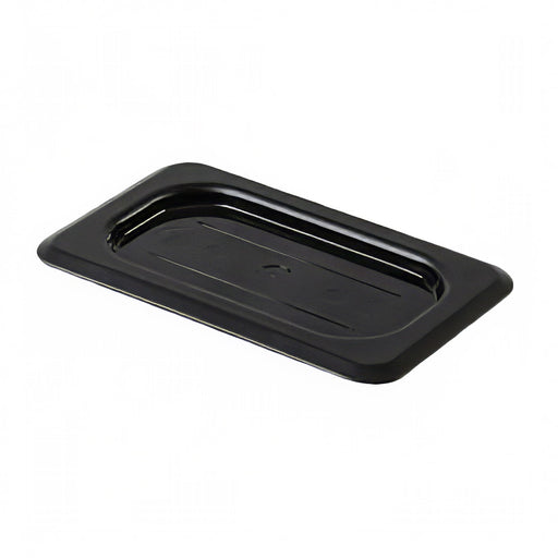 Thunder Group PLPA7190CBK Ninth Size Food Pan Cover - Polycarbonate, Black - 12, (each)-cityfoodequipment.com