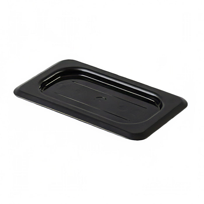 Thunder Group PLPA7190CBK Ninth Size Food Pan Cover - Polycarbonate, Black - 12, (each)-cityfoodequipment.com