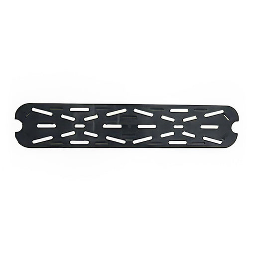 Thunder Group PLPA7120LDSBK Half Size Long Drain Shelf - Polycarbonate, Black - 10, (each)-cityfoodequipment.com