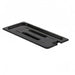 Thunder Group PLPA7130CSBK Third Size Slotted Food Pan Cover - Polycarbonate, Black - 12, (each)-cityfoodequipment.com