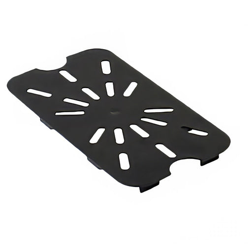 Thunder Group PLPA7140DSBK Quarter Size Drain Shelf - Polycarbonate, Black - 20, (each)-cityfoodequipment.com