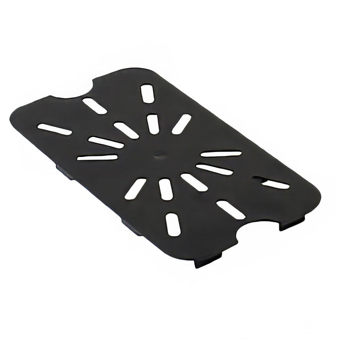 Thunder Group PLPA7140DSBK Quarter Size Drain Shelf - Polycarbonate, Black - 20, (each)-cityfoodequipment.com