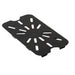 Thunder Group PLPA7140DSBK Quarter Size Drain Shelf - Polycarbonate, Black - 20, (each)-cityfoodequipment.com