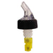 Thunder Group PLPR150C 1 1/2 Oz Measured Liquor Pourer W/ Yellow Tail, Black Collar - 1, (pack)-cityfoodequipment.com