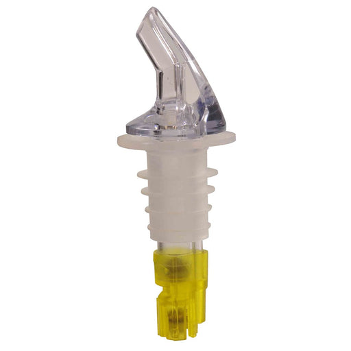 Thunder Group PLPR150M 1 1/2 Oz Measured Liquor Pourer W/ Yellow Tail, No Collar - 1, (pack)-cityfoodequipment.com