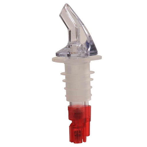 Thunder Group PLPR100M 1 Oz Measured Liquor Pourer W/ Red Tail, No Collar - 1, (pack)-cityfoodequipment.com
