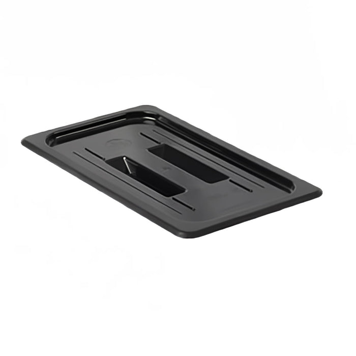 Thunder Group PLPA7130CBK Third Size Food Pan Cover - Polycarbonate, Black - 12, (each)-cityfoodequipment.com