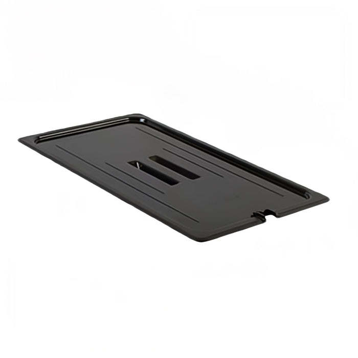 Thunder Group PLPA7000CSBK Full Size Slotted Food Pan Cover - Polycarbonate, Black - 12, (each)-cityfoodequipment.com