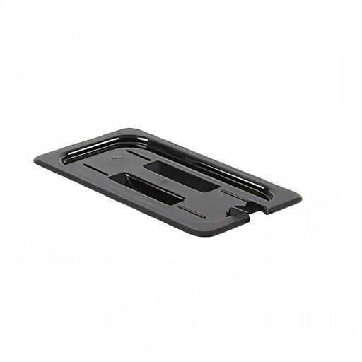 Thunder Group PLPA7140CSBK Quarter Size Slotted Food Pan Cover - Polycarbonate, Black - 12, (each)-cityfoodequipment.com