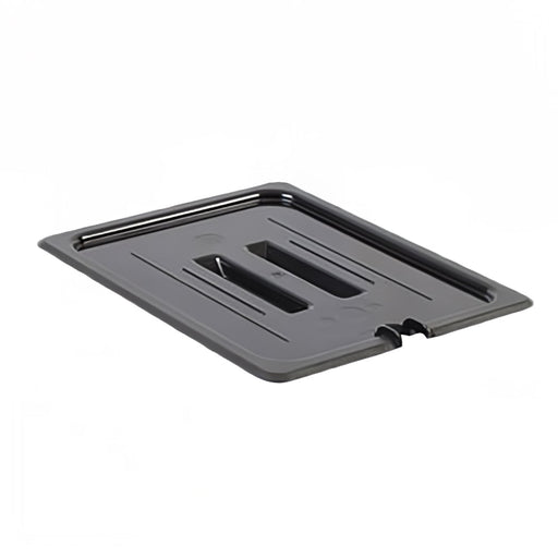 Thunder Group PLPA7120CSBK Half Size Slotted Food Pan Cover - Polycarbonate, Black - 12, (each)-cityfoodequipment.com