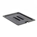 Thunder Group PLPA7120CSBK Half Size Slotted Food Pan Cover - Polycarbonate, Black - 12, (each)-cityfoodequipment.com