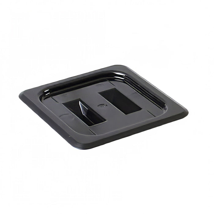 Thunder Group PLPA7160CBK Sixth Size Food Pan Cover - Polycarbonate, Black - 12, (each)-cityfoodequipment.com