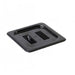 Thunder Group PLPA7160CBK Sixth Size Food Pan Cover - Polycarbonate, Black - 12, (each)-cityfoodequipment.com