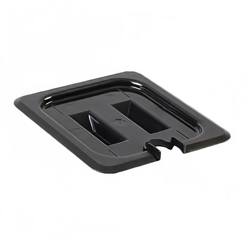 Thunder Group PLPA7160CSBK Sixth Size Slotted Food Pan Cover - Polycarbonate, Black - 12, (each)-cityfoodequipment.com