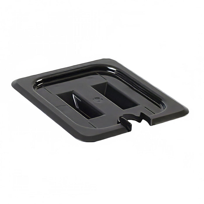 Thunder Group PLPA7160CSBK Sixth Size Slotted Food Pan Cover - Polycarbonate, Black - 12, (each)-cityfoodequipment.com