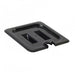 Thunder Group PLPA7160CSBK Sixth Size Slotted Food Pan Cover - Polycarbonate, Black - 12, (each)-cityfoodequipment.com